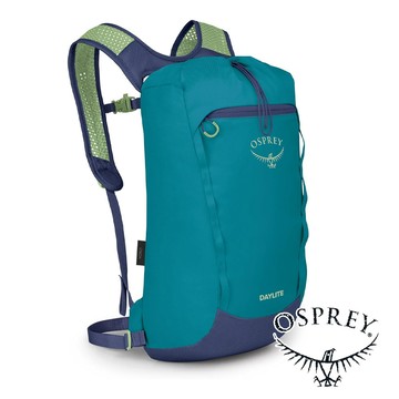 【美國 OSPREY】Daylite Cinch 休閒背包15L『藍苔綠/灰鹼』10006061 戶外 露營 登山 健行 休閒 時尚 出國 旅遊 背包