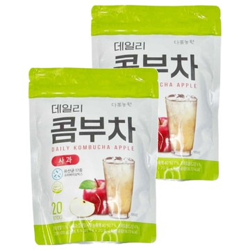 Danongwon 乳酸菌康普茶 蘋果 20條 Set 低卡新時代飲品 獨立小包裝 沖泡簡單  5g  2袋