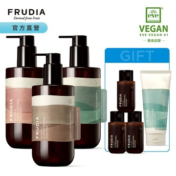 FRUDIA【領券再折】自然而然植萃精油沐浴乳300ml三入包套（送身體乳30ml+沐浴乳50mlx3入隨機）
