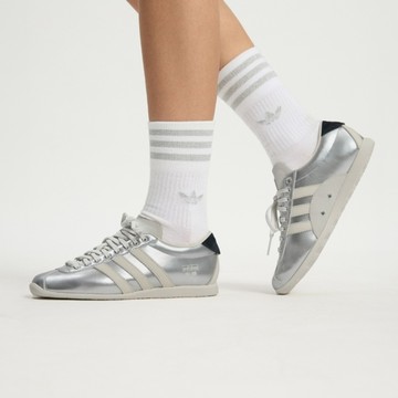 Adidas 愛迪達 Anfu [KI7559] 女 休閒鞋 德訓鞋 舒適 銀 米