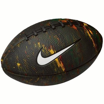 NIKE耐吉 PLAYGROUND MINI 5號黑色潑墨橄欖球練習休閒訓練用球美式足球NFL英式橄欖球N100447492405/DR0182924男友禮物 運動愛好禮物 天秤座生日禮物 NFL禮物