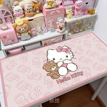 臺灣出貨💖可愛 Kitty桌面保護墊PVC桌墊防水防油桌墊家用耐磨桌墊子