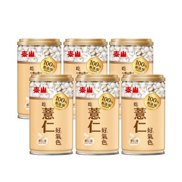 泰山 100%無添加薏仁湯 330ml 6入組