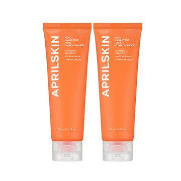 1+1心意好禮APRIL SKIN胡蘿蔔洗面乳120ml(國際航空版)