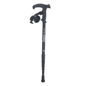 RHINO 犀牛 Sherpa 雪巴四節拐杖登山杖 合金 黑色  53~100cm  1支