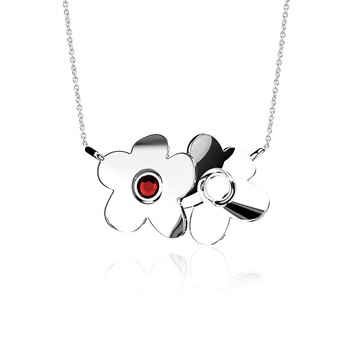 【Pinkoi x SOU・SOU】石榴石水晶項鍊 | 一月誕生石