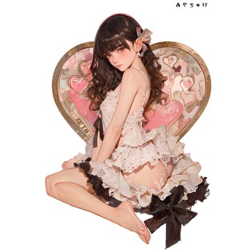 【12月新品6】07-111-0177 人物貼紙 性感情人節女孩