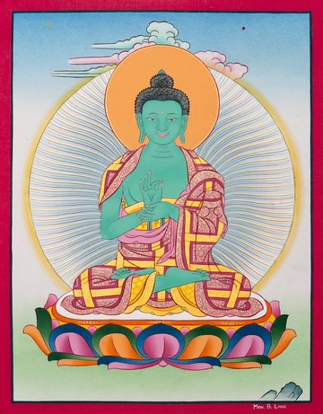 阿摩嘉成佛—征服恐懼者 玉墜 玉石 平安扣 項鍊