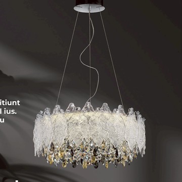 LED三色變光水晶吊燈 F06-37-3002-1