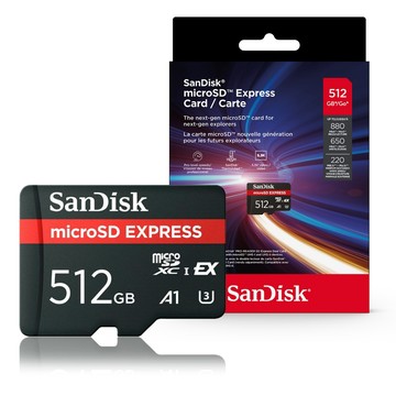 SanDisk EXPRESS 512G microSDXC EX U3 UHS-I NS2 記憶卡 廠商直送