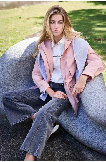 微喇叭輪廓車線牛仔長褲