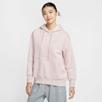 NIKE AS W NSW PHNX FLC OS PO HOODIE 粉色 女款 長袖帽T 穿搭 休閒 DQ5861-667