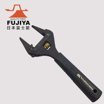 富士箭 FUJIYA 先端薄型活動板手-大開口34mm(黑金) FLT-34-BG
