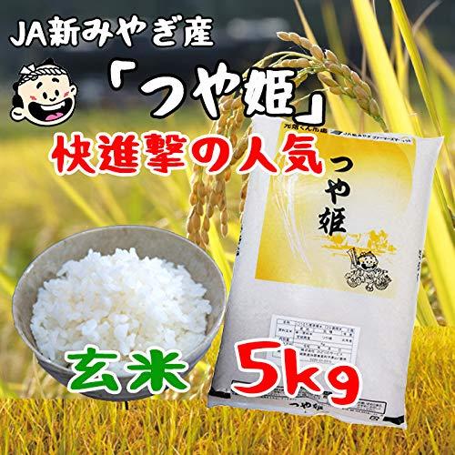 つや姫 玄米 5ｋｇ 宮城県産 特別栽培米（減農薬減化学肥料） 令和５年産