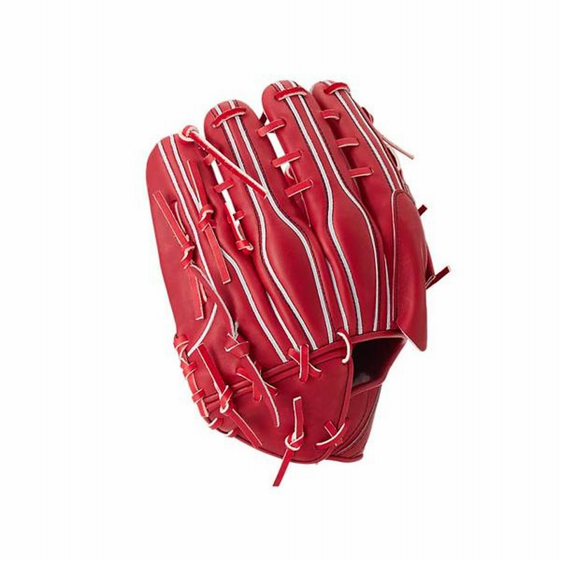 アシックス ゴールドステージ 硬式グローブ 赤 アシックスゴールド