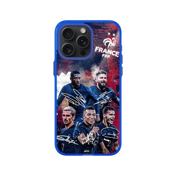 iPhone 15 Pro Max Clear 激光藍 - FFF - France National team - Signatures 2