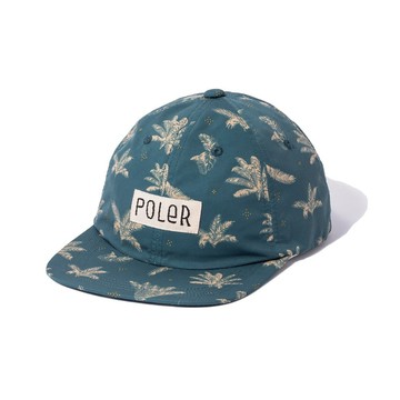 日本限定 POLER ALL OVER 6P CAP 六片帽  / 棕梠綠
