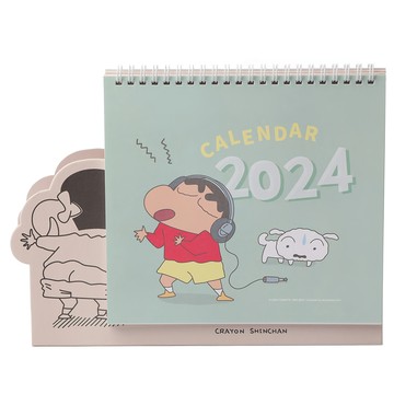 norns 2024蠟筆小新桌曆，人物造型底座  唱歌  1個