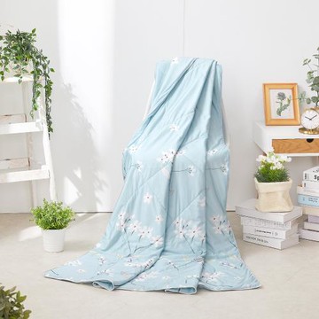 【DUYAN 竹漾】Cool-Fi Huggy 冰絲涼感被 落花漫雪 台灣製(雙人)