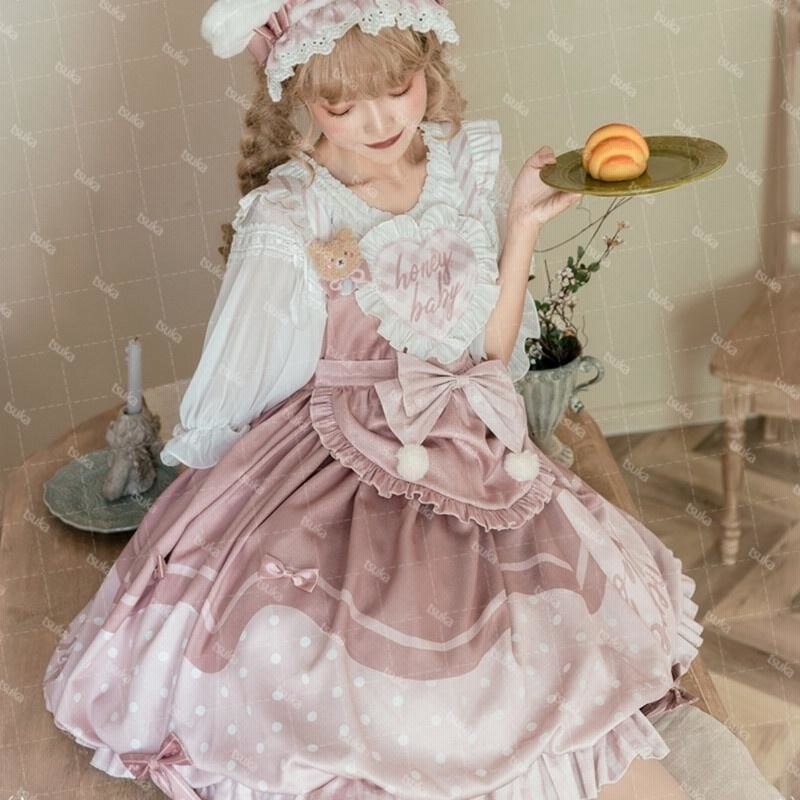 コスプレ ドレス 薄緑のロリータドレス フリル付き かわいい フリル