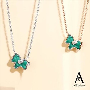 ANGEL 孔雀石綠小馬童話風項鍊手鍊耳環(2色項鍊手鍊耳環可選)