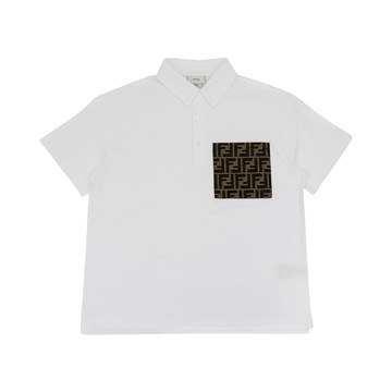 FENDI Kids BK 短袖POLO衫