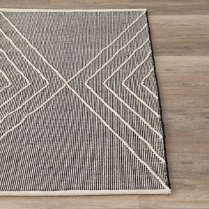 艾禮思緹花棉地毯 140x200cm 交叉菱格