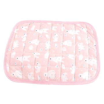 寵物冰絲涼感墊  粉色白熊  1個  XS(40 x 30cm)