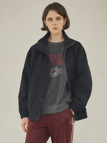 O3734 Standing Collar Jumper_Black