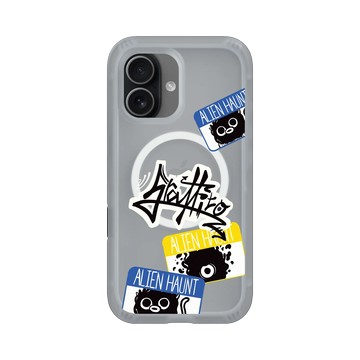 iPhone 17 AirX 流變灰 - Graffiti / 街頭塗鴉 - 外星人出沒