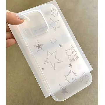 星星貓貓三星S25Ultra/s24/S23fe/S20/s10+手機殼NOTE20/10/9軟殼
