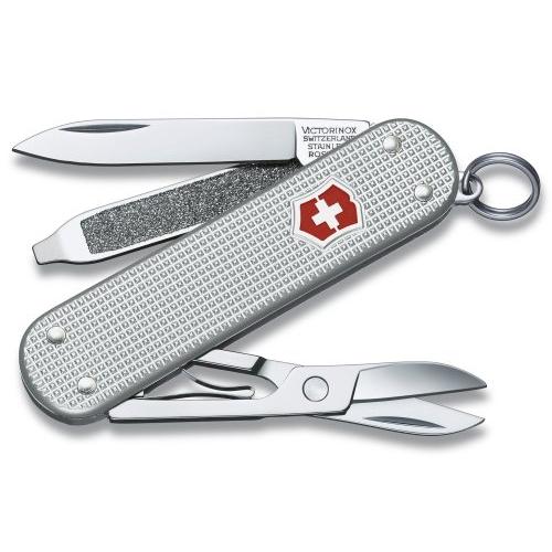 VICTORINOX(ビクトリノックス) クラシック SD ALOX 多機能 ナイフ アウトドア キャンプ はさみ マイナスドライバー付き つめやすり