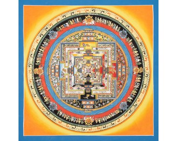 时轮曼荼罗——时间之轮的神圣西藏唐卡