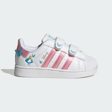 Adidas 愛迪達 Superstar II CF I [IH1743] 小童 休閒鞋 復古 迪士尼 流行 白 粉紅