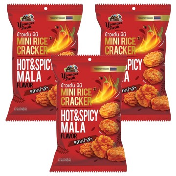 泰青農場 香脆迷你米餅 麻辣口味  60g  3包