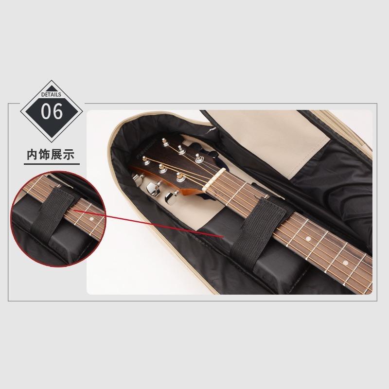 41インチフォークギターバッグ全4色 アコースティックギター ギターバッグ ソフトケース ギター ケース カバー キャリーケース