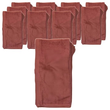 non-no 儂儂 台灣茶巾 12入  33x33 公分  100%棉  Brown