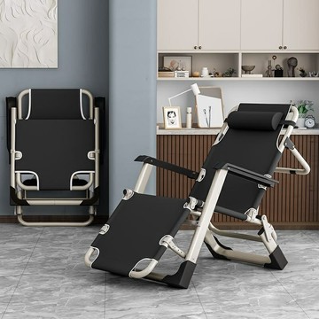 摺疊椅午睡床辦公室靠背懶人家用摺疊床躺椅可坐可躺戶外椅子