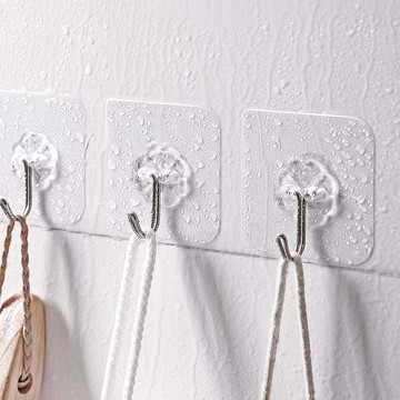 免鑽釘防水強力無痕萬用掛鉤貼-4入 單一規格