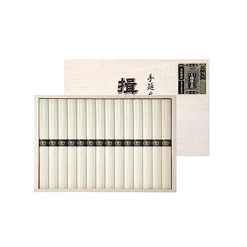播州手延素麺 揖保乃糸 特級品 黒帯 木箱入 50グラム (x 28)