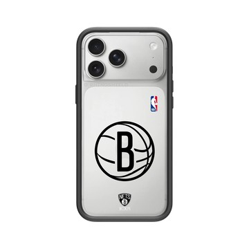 iPhone 17 Pro Max Mod NX -邊框背蓋組合 (相機按鈕) 黑 - NBA - B&W-布魯克林籃網 Brooklyn Nets B&W - Light