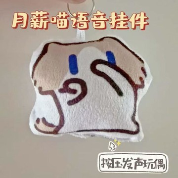✨台灣出貨✨新款新品我真的特別愛你爲什麼你會流淚按壓發聲玩偶書包鑰匙掛件