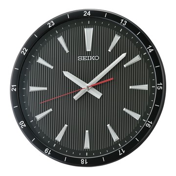 SEIKO 精工 立體時標 滑動式靜音造型掛鐘 QXA802K