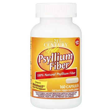 21st Century, 洋車前草纖維，160 粒膠囊