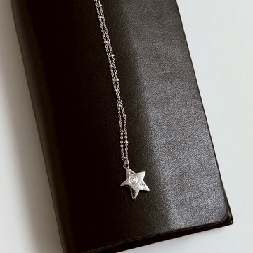 【BONNY&READ飾品】[韓國] 星渦序列項鍊 星星 吊墜 塗鴉風 項鍊 個性飾品