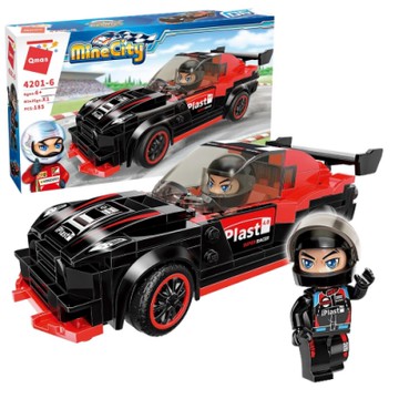 Qman啟蒙積木-極速跑車-男孩積木4201-6