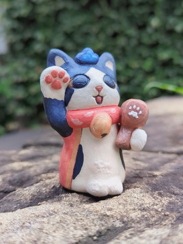 賓士大黑天 - 陶藝招財貓 | 幸運七福貓 | 送禮最佳選擇