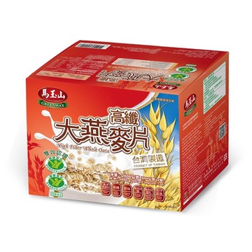 【馬玉山】高纖大燕麥片650g×4pcs(盒) (健康雙認證)