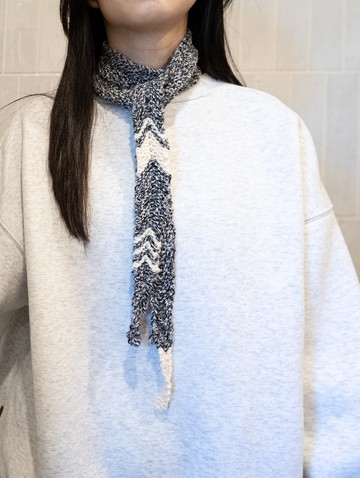 手作-編織圍巾-脖圍-棒針款-配色款