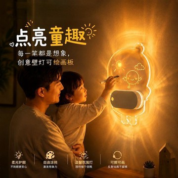 ✨臺灣出貨✨led人體感應氛圍燈 創意感應燈 diy設計感應燈 亞克力燈 可書寫 充電式感應燈 壁燈 走廊燈 自動感應燈